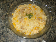 Risoto de frango
