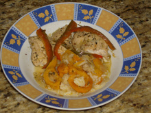 Pirarucu fresco com pupunha