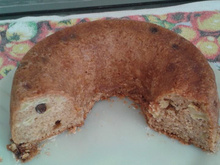 Bolo de Maçã com Passas