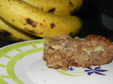 Cuca de banana com aveia