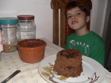 Bolo de micro-ondas da Adriana