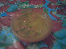 Caldo misto de batata com cenoura