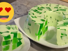 Gelatina cremosa de mosaico de limão: apenas 2 ingredientes e 15 minutos para prepará-la