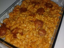 Macarrão de panela de pressão com calabresa