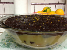 Pavê de trufa com laranja