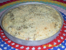 Torta salgada de atum e queijo