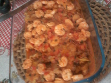 Filé de pescada ao molho de camarão