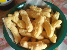Bolinho frito para o lanche da tarde