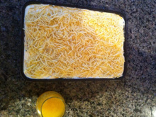 Bolo salgado gelado de pão de forma