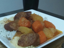 Lingüiça calabresa na panela de pressão