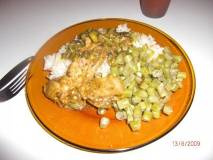 Frango com quiabo do Caniato