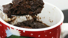 Bolo de caneca de chocolate 