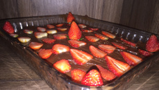 Torta de morango com brigadeiro e oreo