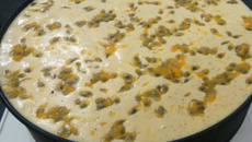 Bolo de mousse de maracujá