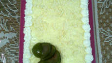 Bolo de abacaxi de aniversário