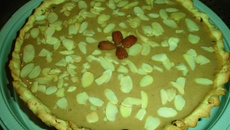 Torta de café com amêndoas light