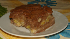 Bolo cremoso de banana