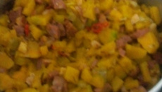 Abóbora Cabotiá com Linguiça