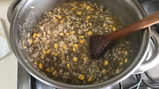 Risoto de carne moída