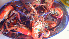 Camarão pitu ao bafo