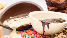 Ovo de Páscoa meio a meio