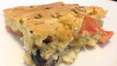 Torta de liquidificador vegetariana sem glúten