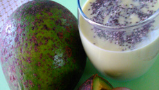 Vitamina de abacate com chia e amaranto