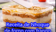 Nhoque de forno com frango