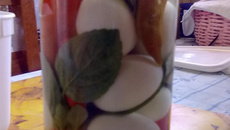 Ovos de galinha em conserva