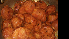 Linguiça na panela de pressão