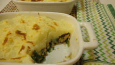 Empadão de atum e espinafre