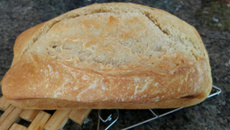 Pão caseiro sem sovar