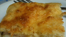 Joelho de tabuleiro (queijo e presunto)