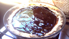 Torta de mousse de limão e chocolate