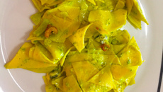 Macarrão com gorgonzola