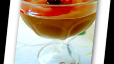 Sorvete ou creme de chocolate ao licor e nozes