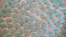 Brigadeiro azul de tutti frutti