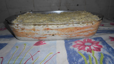 Lasanha de frango com requeijão da Ana