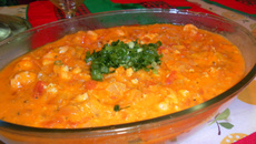 Lagostins ao molho rosé