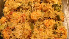 Arroz de forno com camarão