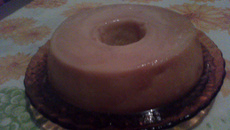 Pudim de leite em pó com bolacha maizena