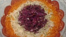 Salada de repolho colorida