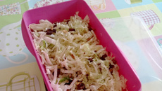 Salada de acelga com alho e bacon