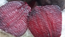 Beterraba cozida no microondas