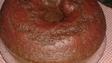 Bolo de beterraba com chocolate