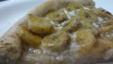 Recheio rápido de banana para pizzas