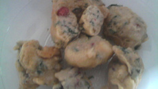 Bolinho salgado de folhas