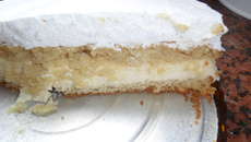 Bolo tentação de marshmallow gelado