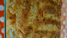 Cuca de banana com farofa da Vovó