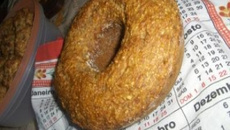 Bolo de banana natural amassada